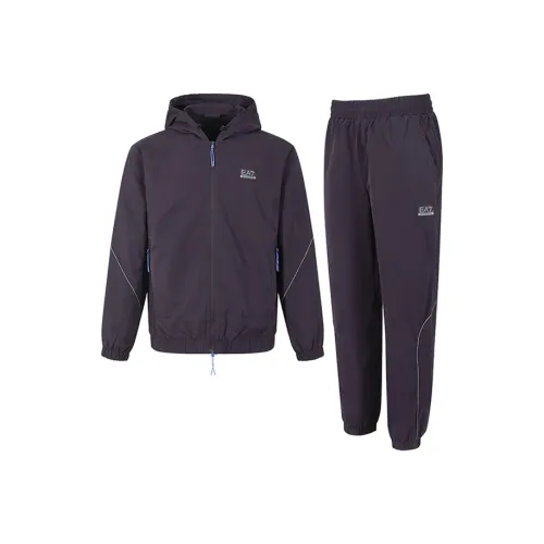 EMPORIO ARMANI EA7 FW24 Повседневная Спортивная Одежда Мужская Черная