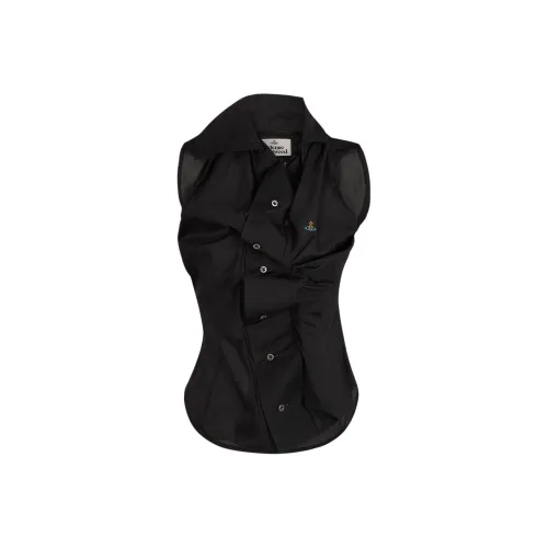 Vivienne Westwood SS Drunken Shirt Женское Черное