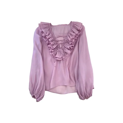 OUBO Фиолетовые Женские Рубашки