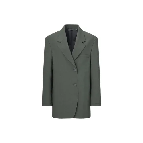 UNIQLO Темно-зеленый Женские офисные костюмы