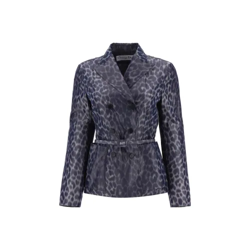 DIOR FW22 Бизнес-костюм пальто женское синий