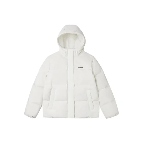 Adidas Пуховик Женские Нефритовый Белый