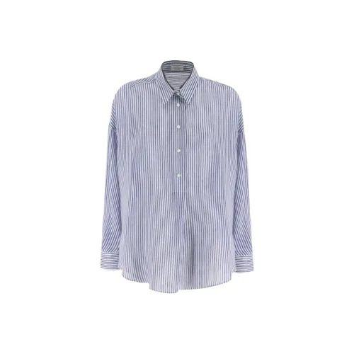 BRUNELLO CUCINELLI Рубашка Женская Синяя