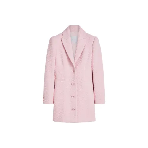 SCANLAN THEODORE Boucle Longline Куртка Куртки Пальто Женские Бледно-розовый Светло-розовый