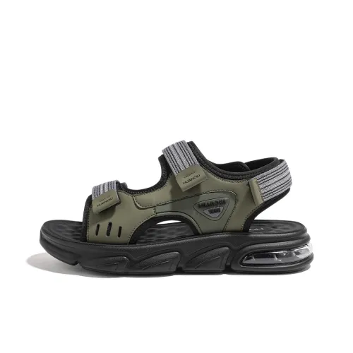 HUANQIU Пляжные сандалии Мужские Черные Зеленые