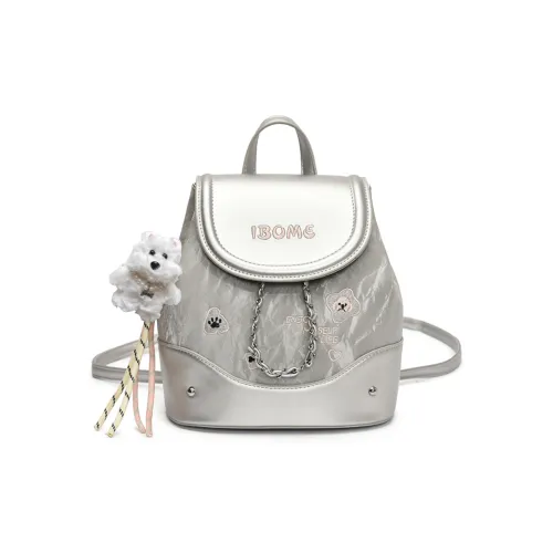 HCXK ПУ (полиуретан) Рюкзак Стандартный Женские Серебристый Синий Розовый Коричневый