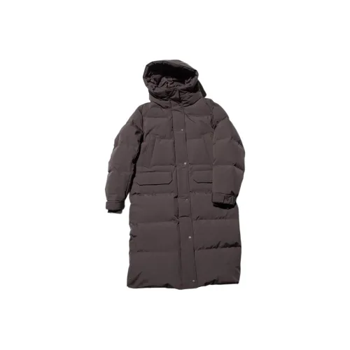 UNIQLO Пуховик Женские Темно-умбровый