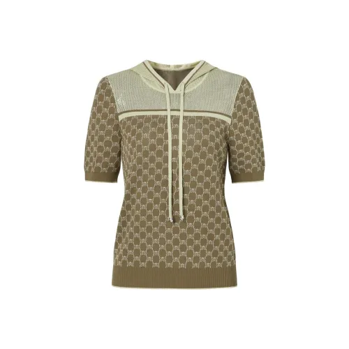 JZ. ANNAKRO Светло-зеленый Цветочный Женский Трикотаж