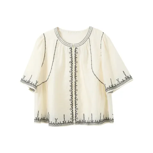 3COLOUR Экрю Женские Рубашки