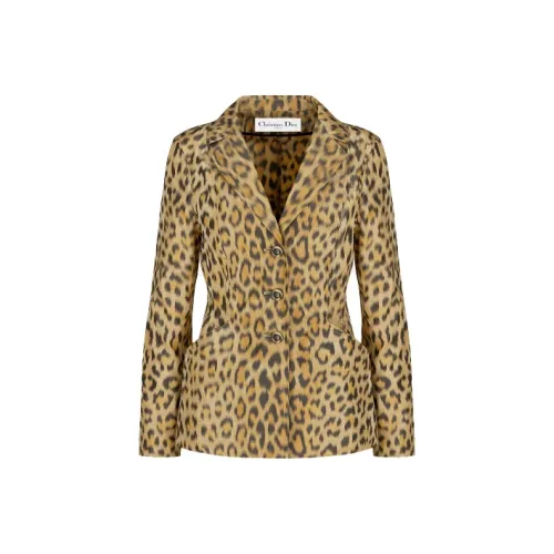 Dior Quarterly New Products Леопардовый принт Женские офисные костюмы