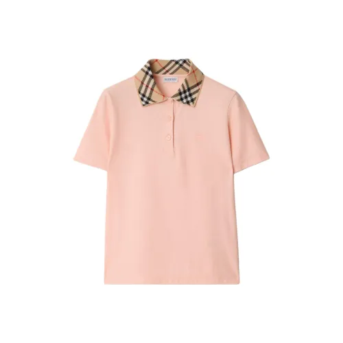 Burberry SS25 Поло Женское Розовое