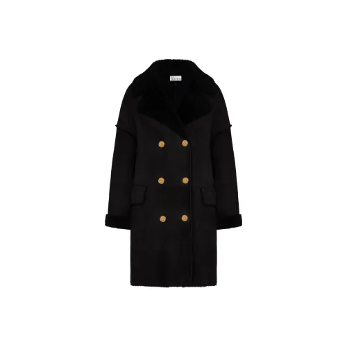 RED VALENTINO Черное Женское Пальто