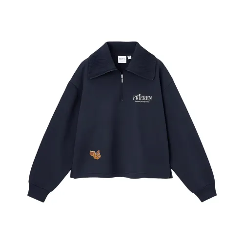 GU Funeral Freelen Collaboration Темно-синий Женские Свитшоты