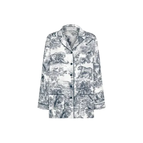 DIOR Темно-синие Женские Рубашки