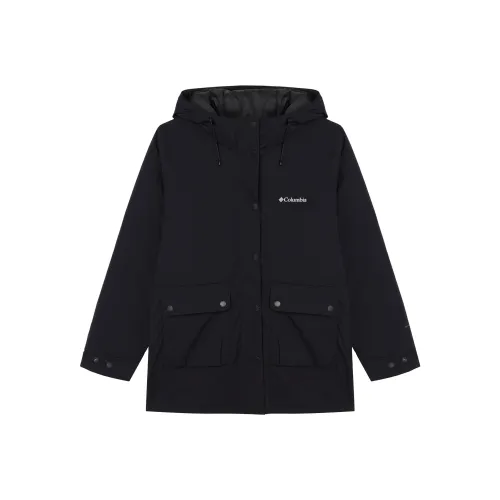 Columbia совместный бренд Пуховик Женские Черный