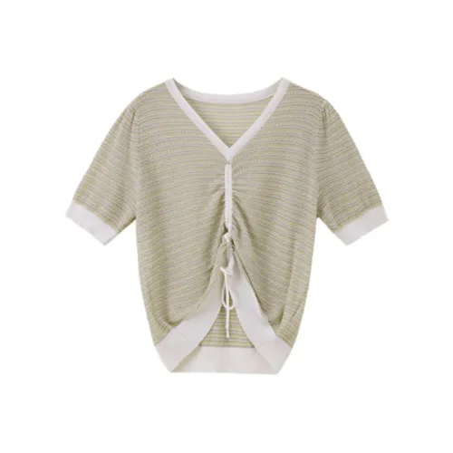 Pit Горохово-зеленый Женские Трикотаж