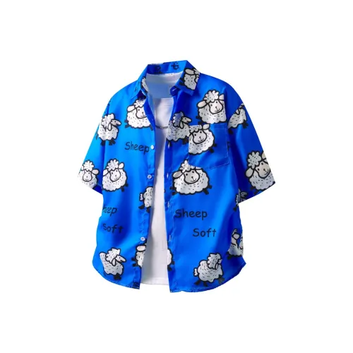 BEAR UNION Синие Унисекс Рубашки