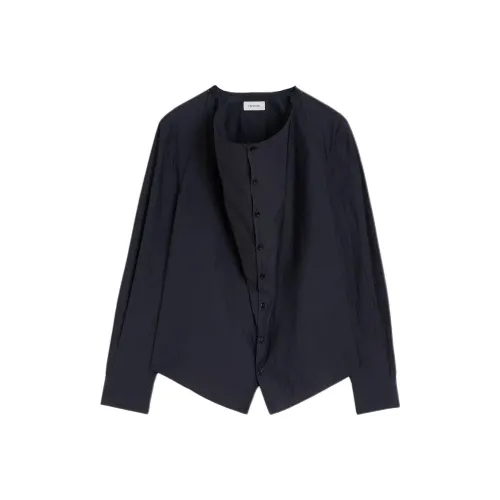 Lemaire Рубашка Женская Угольный Серый