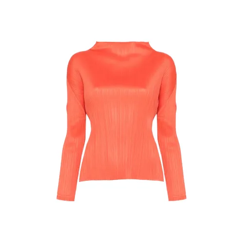 PLEATS PLEASE ISSEY MIYAKE Трикотаж Женский Оранжевый