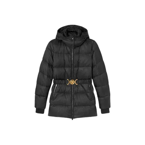 VERSACE Пуховик Женский Черный