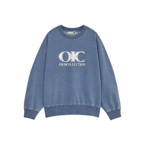 OIOICOLLECTION FW24 Свитшот Женский Светло-Синий