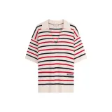 Темно-синий, синий, красный, экрю, полосы, 0FA