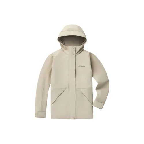 Columbia совместный бренд Куртки Пальто Женские Абрикос