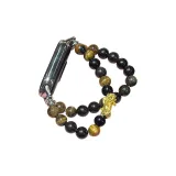 Черный бисер и золото, китайское благоприятное животное