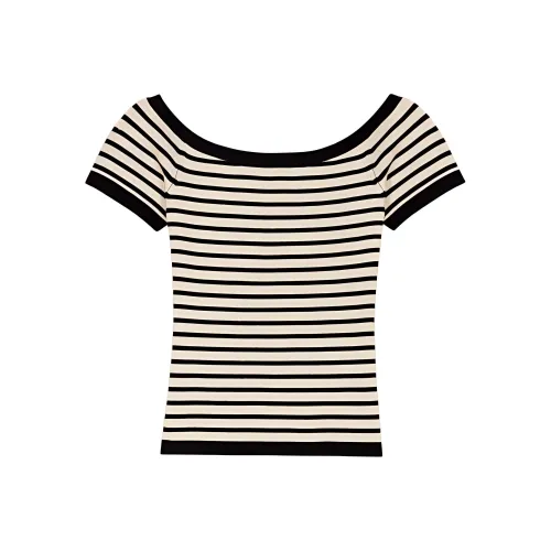 Maje Трикотаж Женский Синий Белый Полосатый