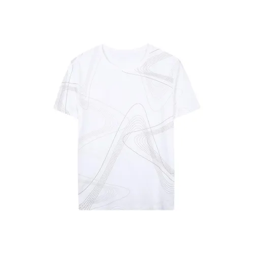 CAIZI Белая Мужская T-Рубашка