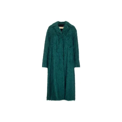 DRIES VAN NOTEN Зеленое Женское Пальто