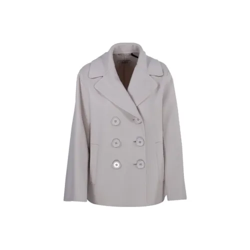 'S MAX MARA Серое Женское Пальто