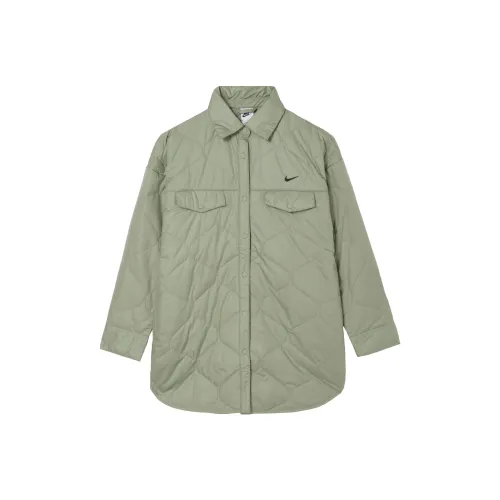 Nike Куртки и Пальто Женские Масляный Зеленый