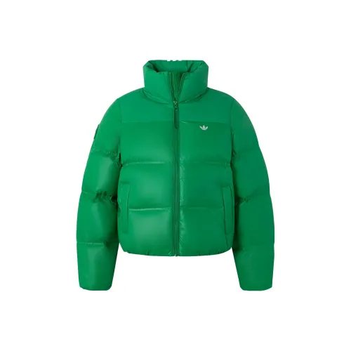 Adidas Originals Короткий пуховик Down Puffer женский зеленый
