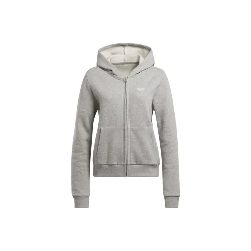 Reebok Identity Маленький логотип Толстовка Женская Средне-серый