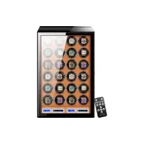 24 отделения для часов  
Внешняя сторона: угольный  
Внутренняя одежда: коричневый  
Контроль прикосновений  
Регулировка (замок отпечатка пальца)