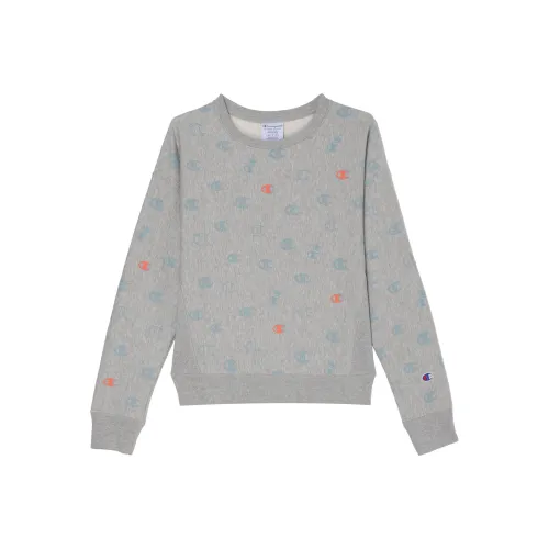 Champion Толстовка Женская Серого цвета