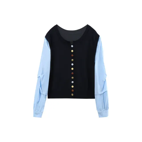 A paradise for awakening Трикотаж Женский Темно-синий