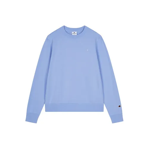Champion Толстовка Европейская версия Женская Синяя