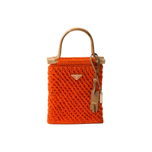 PRADA Cotton Bag Mini Women's Orange