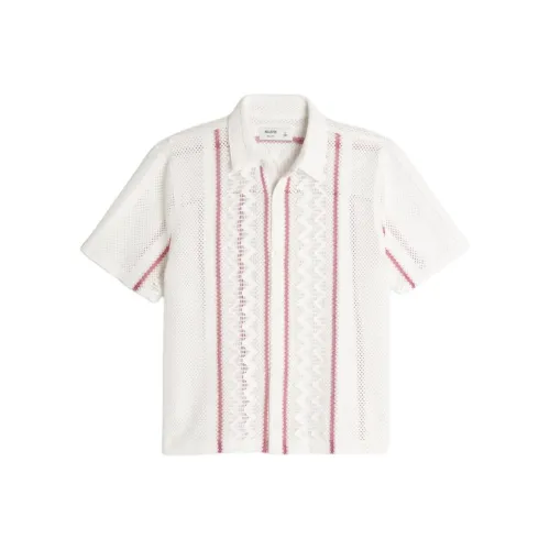Hollister Белые полосы Унисекс Рубашки
