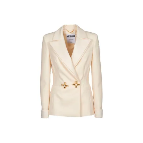 MOSCHINO Экрю Женские Офисные Костюмы