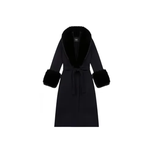 Maje Темно-синий Женское Пальто