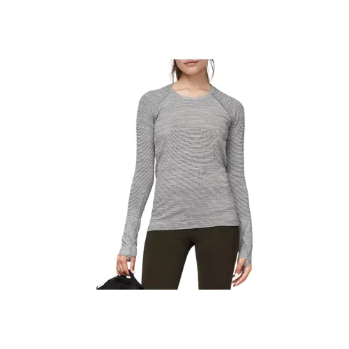 lululemon Swiftly TechLong рукав рубашка женские серый сланец