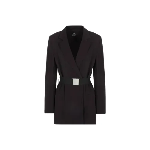 ARMANI EXCHANGE FW23 Бизнес-костюм Пальто Женское Черное