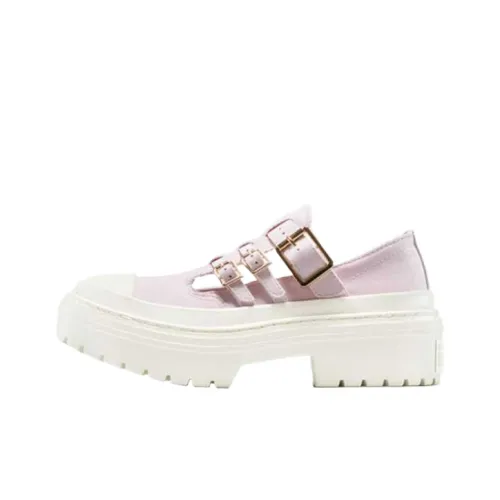 Converse Chuck Taylor All Star Квадратный каблук Туфли Мэри Джейн Женские Фиолетовый