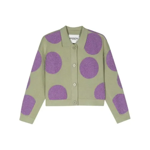 Essentiel Antwerp SS24 Трикотаж Женский Светлый Оливковый Зеленый