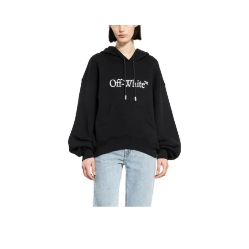 OFF Белый Свитшот Стандартный Женский Черный