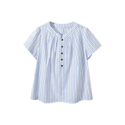 TOUCH Рубашка Женская Синие Полосы