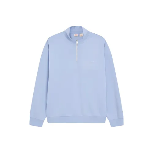 Levi's Свитшот Женский Кремовый Синий